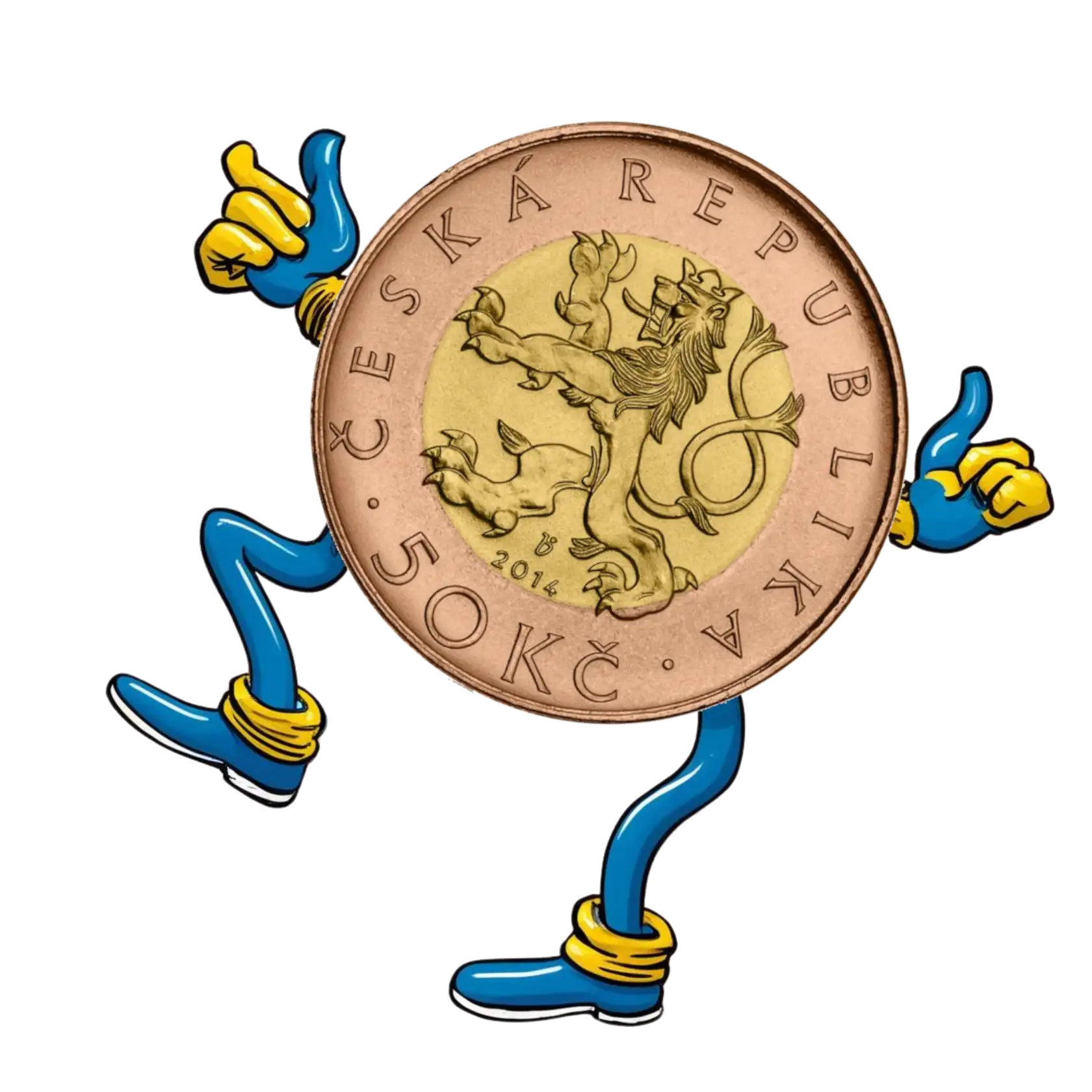 50 Kč mince - symbolizuje nízkou měsíční cenu fakturačního systému Fakturuj.si